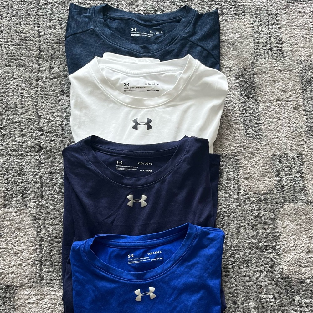 Dry fit Under Amour t-shirts foe boys 10-12 years olds 3 Pieces